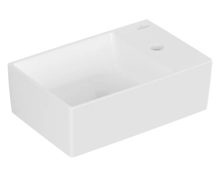 Раковина Villeroy & Boch Memento 2.0 40х26 см без переливу TitanCeram CeramicPlus кам'яний білий 432340RW