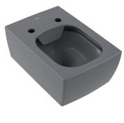 Унитаз подвесной Villeroy & Boch Memento 2.0 37,5х56 см санитарная керамика CeramicPlus графит 4633R0I4