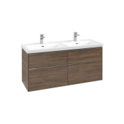 Тумба под раковину Villeroy & Boch Subway 3.0 127,2х57,6 см ДСП/алюминий дуб аризона C568L0VH