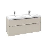 Тумба под раковину Villeroy & Boch Subway 3.0 127,2х57,6 см ДСП/алюминий серый кашемир C568L0VN