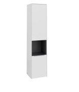 Пенал Villeroy & Boch Subway 3.0 40х36,2х171 см петлі зліва ДСП діамантовий білий/ручка алюміній глянсовий C58800VE