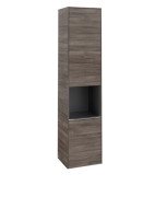 Пенал Villeroy & Boch Subway 3.0 40х36,2х171 см петлі ліворуч ДСП кам'яний дуб/ручка алюміній глянцевий C58800RK