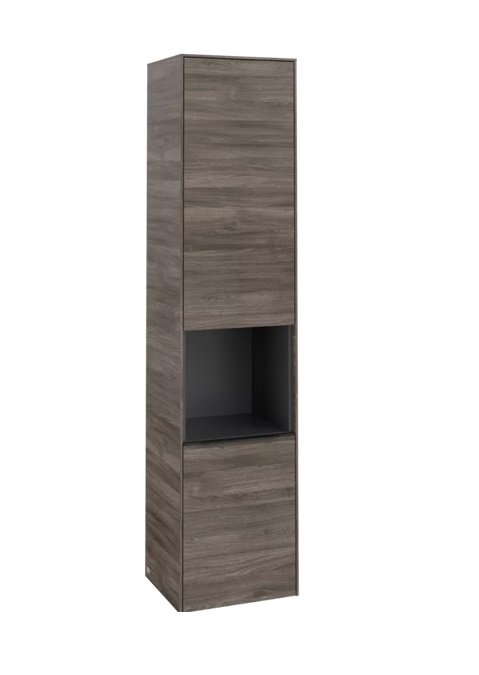 Пенал Villeroy & Boch Subway 3.0 40х36,2х171 см петли слева ДСП каменный дуб/ручка вулканический черный C58801RK