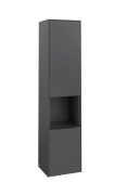 Пенал Villeroy & Boch Subway 3.0 40х36,2х171 см петли справа ДСП графит/ручка вулканический черный C58901VR