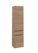 Пенал Villeroy & Boch Subway 3.0 40х36,2х171 см петлі ліворуч ДСП північний дуб/ручка вулканічний чорний C59001VJ