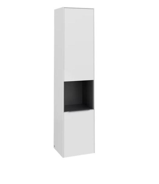 Пенал Villeroy & Boch Subway 3.0 40х36,2х171 см петлі праворуч ДСП діамантовий білий/ручка алюміній глянцевий C58900VE