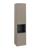 Пенал Villeroy & Boch Subway 3.0 40х36,2х171 см петли справа ДСП серо-коричневый/ручка алюминий глянцевый C58900VM