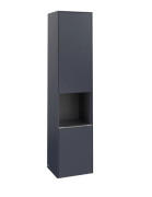 Пенал Villeroy & Boch Subway 3.0 40х36,2х171 см петлі праворуч ДСП морський синій/ручка алюміній глянцевий C58900VQ