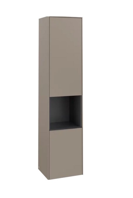 Пенал Villeroy & Boch Subway 3.0 40х36,2х171 см петли справа ДСП серо-коричневый/ручка монохром C58902VM