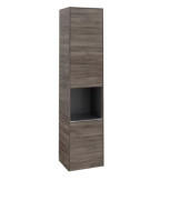 Пенал Villeroy & Boch Subway 3.0 40х36,2х171 см петлі праворуч ДСП кам'яний дуб/ручка алюміній глянцевий C58900RK