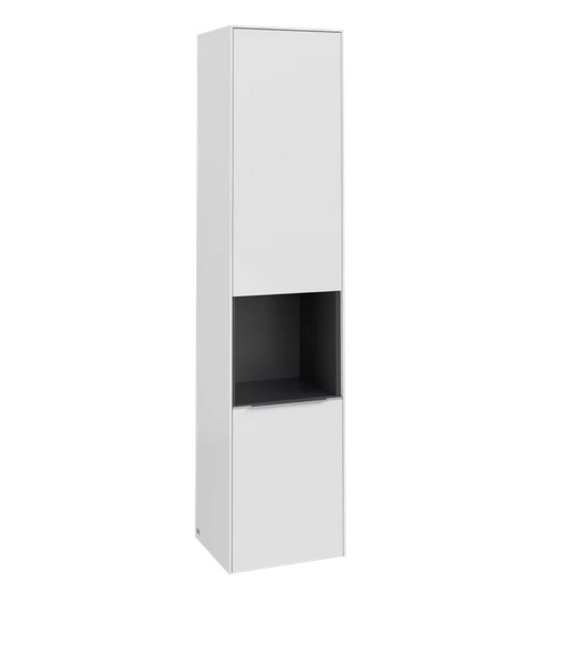 Пенал Villeroy & Boch Subway 3.0 40х36,2х171 см петлі праворуч ДСП діамантовий білий/ручка алюміній глянцевий C58900VE