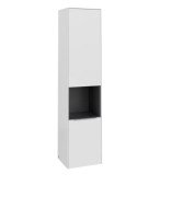 Пенал Villeroy & Boch Subway 3.0 40х36,2х171 см петлі праворуч ДСП діамантовий білий/ручка алюміній глянцевий C58900VE