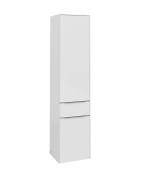 Пенал Villeroy & Boch Subway 3.0 40х36,2х171 см петлі праворуч ДСП діамантовий білий/ручка алюміній глянцевий C59100VE