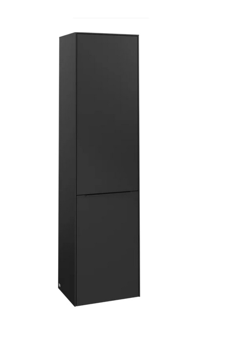 Пенал Villeroy & Boch Subway 3.0 45х36,2х171 см петлі зліва ДСП вулканічний чорний/ручка вулканічний чорний C59201VL