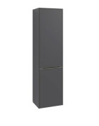 Пенал Villeroy & Boch Subway 3.0 45х36,2х171 см петлі зліва ДСП графіт/ручка монохром C59202VR