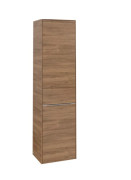 Пенал Villeroy & Boch Subway 3.0 45х36,2х171 см петли справа ДСП дуб канзас/ручка алюминий глянцевый C59300RH