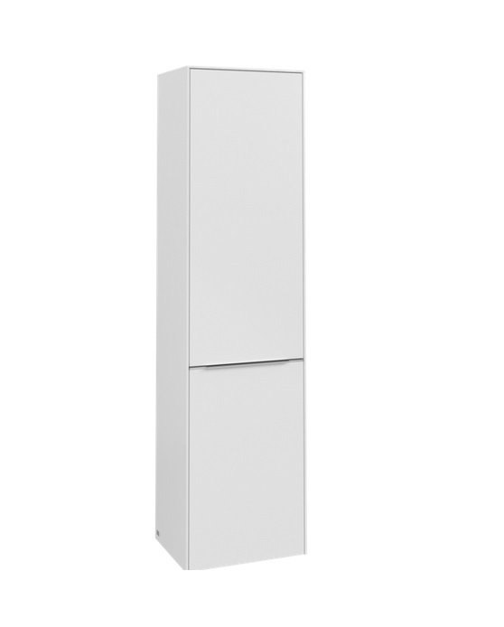 Пенал Villeroy & Boch Subway 3.0 45х36,2х171 см петлі ліворуч ДСП чисто білий/ручка алюміній глянсовий C59200VF