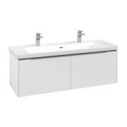 Тумба под раковину Villeroy & Boch Subway 3.0 127,2х42,9 см ДСП/алюминий чистый белый C601L0VF