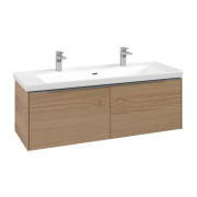 Тумба под раковину Villeroy & Boch Subway 3.0 127,2х42,9 см ДСП/алюминий дуб северный C601L0VJ