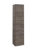 Пенал Villeroy & Boch Subway 3.0 40х36,2х171 см петлі праворуч ДСП кам'яний дуб/ручка алюміній глянцевий C59100RK