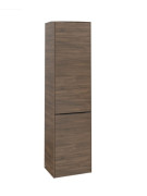 Пенал Villeroy & Boch Subway 3.0 45х36, 2х171 см петлі праворуч ДСП дуб аризона/ручка вулканічний чорний C59301VH