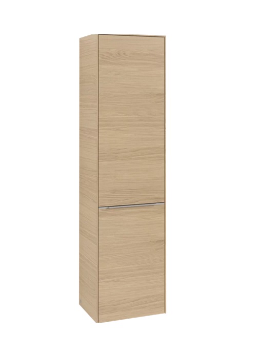 Пенал Villeroy & Boch Subway 3.0 45х36,2х171 см петли справа ДСП северный дуб/ручка алюминий глянцевый C59300VJ