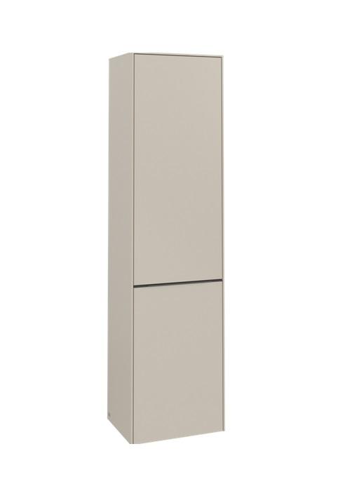 Пенал Villeroy & Boch Subway 3.0 45х36,2х171 см петлі праворуч ДСП кашеміровий сірий/ручка монохром C59302VN