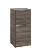 Шкафчик для ванной Villeroy & Boch Subway 3.0 40х36,2 см петли слева ДСП каменный дуб/ручка алюминий глянцевый C59400RK