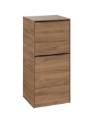 Шафка для ванної Villeroy & Boch Subway 3.0 40х36,2 см петлі зліва ДСП дуб канзас/ручка вулканічний чорний C59401RH