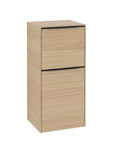 Шкафчик для ванной Villeroy & Boch Subway 3.0 40х36,2 см петли слева ДСП северный дуб/ручка вулканический черный C59401VJ