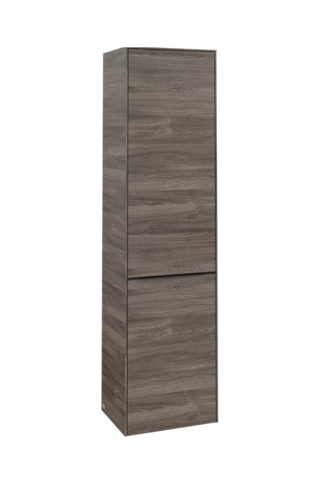 Пенал Villeroy & Boch Subway 3.0 45х36,2х171 см петли слева ДСП каменный дуб/ручка вулканический черный C59301RK