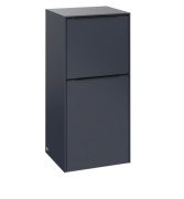 Шкафчик для ванной Villeroy & Boch Subway 3.0 40х36,2 см петли слева ДСП морской синий/ручка вулканический черный C59401VQ