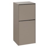 Шкафчик для ванной Villeroy & Boch Subway 3.0 40х36,2 см петли слева ДСП серо-коричневый/ручка монохром C59402VM