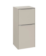 Шкафчик для ванной Villeroy & Boch Subway 3.0 40х36,2 см петли справа ДСП кашемировый серый/ручка алюминий глянцевый C59500VN