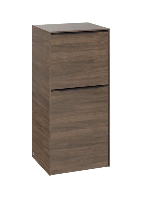 Шкафчик для ванной Villeroy & Boch Subway 3.0 40х36,2 см петли справа ДСП дуб аризона/ручка вулканический черный C59501VH