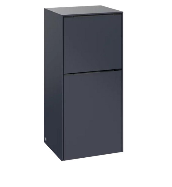 Шкафчик для ванной Villeroy & Boch Subway 3.0 40х36,2 см петли справа ДСП морской синий/ручка монохро C59502VQ