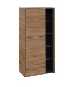 Напівпенал Villeroy & Boch Subway 3.0 57,4х36,2х120 см петлі зліва ДСП дуб канзас/ручка алюміній глянсовий C59800RH