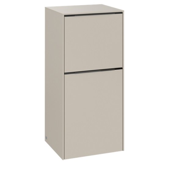 Шкафчик для ванной Villeroy & Boch Subway 3.0 40х36,2 см петли справа ДСП кашемировый серый/ручка монохром C59502VN