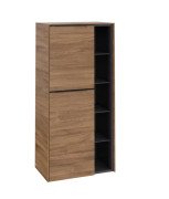 Напівпенал Villeroy & Boch Subway 3.0 57,4х36,2х120 см петлі зліва ДСП дуб канзас/ручка вулканічний чорний C59801RH