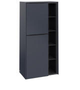 Напівпенал Villeroy & Boch Subway 3.0 57,4х36,2х120 см петлі зліва ДСП морський синій/ручка вулканічний чорний C59801VQ