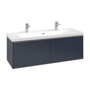 Тумба под раковину Villeroy & Boch Subway 3.0 127,2х42,9 см ДСП/алюминий морской синий C601L0VQ