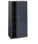 Напівпенал Villeroy & Boch Subway 3.0 57,4х36,2х120 см петлі праворуч ДСП морський синій/ручка алюміній глянсовий C59900VQ