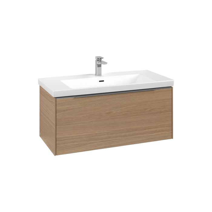 Тумба під раковину Villeroy & Boch Subway 3.0 97,3х42,9 см ДСП/алюміній дуб північний C569L0VJ