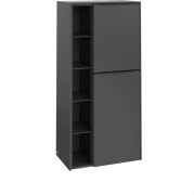 Полупенал Villeroy & Boch Subway 3.0 57,4х36,2х120 см петли справа ДСП графит/ручка вулканический черный C59901VR