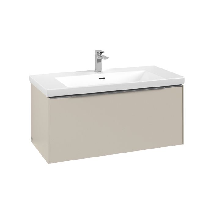 Тумба под раковину Villeroy & Boch Subway 3.0 97,3х42,9 см ДСП/алюминий серый кашемир C569L0VN