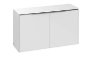 Шкафчик для ванной Villeroy & Boch Subway 3.0 72,8х25,6 см ДСП чисто белый/ручка алюминий глянцевый C60000VF