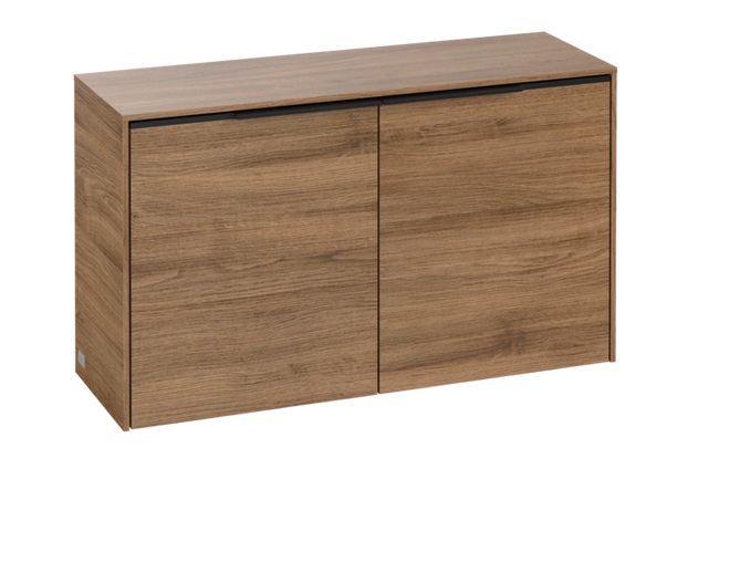 Шафка для ванної Villeroy & Boch Subway 3.0 72,8х25,6 см ДСП дуб канзас/ручка вулканічний чорний C60001RH