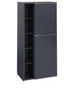 Напівпенал Villeroy & Boch Subway 3.0 57,4х36,2х120 см петлі праворуч ДСП морський синій/ручка алюміній глянсовий C59900VQ