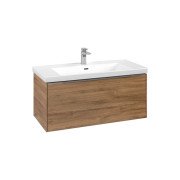 Тумба под раковину Villeroy & Boch Subway 3.0 97,3х42,9 см ДСП/алюминий дуб канзас C569L0RH