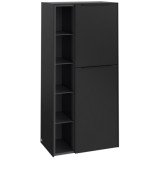 Напівпенал Villeroy & Boch Subway 3.0 57,4х36,2х120 см петлі праворуч ДСП вулканічний чорний/ручка вулканічний чорний C59901VL